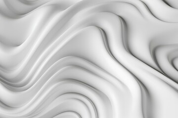 Dynamic abstract backdrop with sinuous white lines. Bright 3D illustration. generative AI
