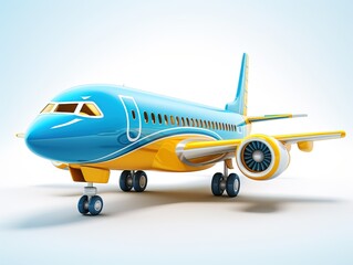 Fototapeta na wymiar 3D Illustration of Airplane