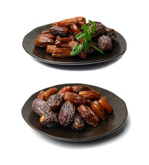 Big Dates Isolated. Date Palm Fruits