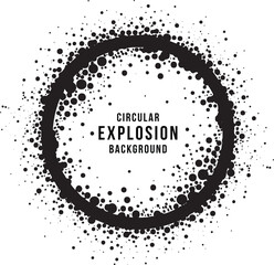 Obraz premium Vector abstract circular explosion background