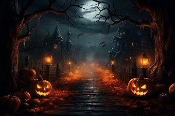 A Haunting Scene of Mystery and Excitement Created with Generative AI