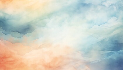 Fototapeta na wymiar Soothing watercolor background with a touch, blank watercolor abstract background