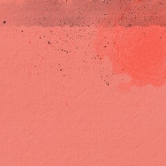 Fototapeta premium Hand painted textured orange background with black grainy effect.