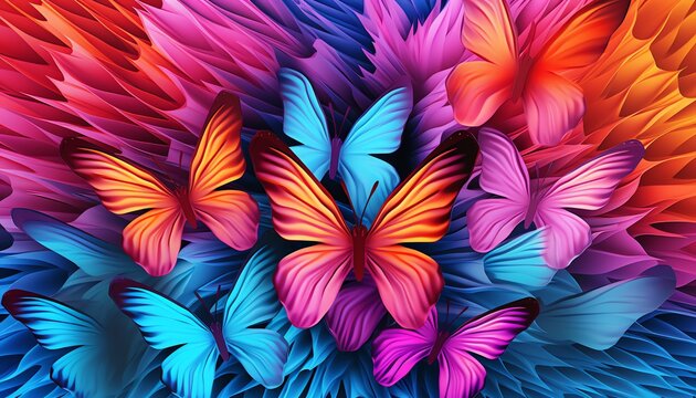 Colorful vibrant pattern background