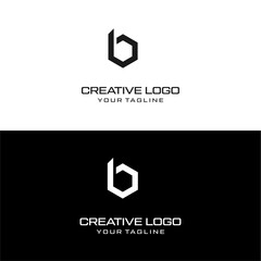 creative letter b logo desain vektor