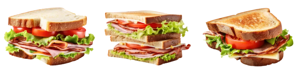 Photo sur Plexiglas Snack sandwich transparent background PNG clipart