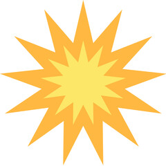 Bright star in sky icon. Astronomical observations of space objects. Extraterrestrial travel and deep space exploration. Simple flat vector symbol isolated on white background