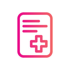 Fototapeta premium recipe gradient icon