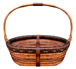 Brown wooden basket