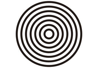Círculo concéntricos en negro. Fondo hipnotizante, Icono 
