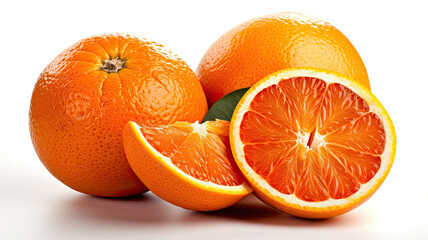 Isolated Oranges on White
