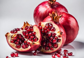 pBursting with Pomegranate Flavor, 
Pomegranate Harvest, 
Organic Pomegranate, 
Pomegranate Still Life, 
Pomegranate Wellness, 
Pomegranate Food Photography