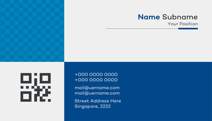 Clean Modern Business Card Vector Template
