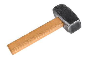 Forging Hammer, 3D rendering isolated on transparent background