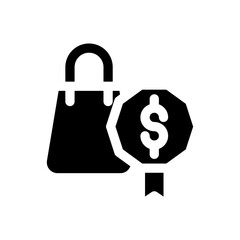 best price glyph icon