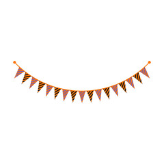 Cute Halloween Banner Flag Clipart