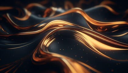 Wavy composition with fluid lines and metaverse abstract background - obrazy, fototapety, plakaty