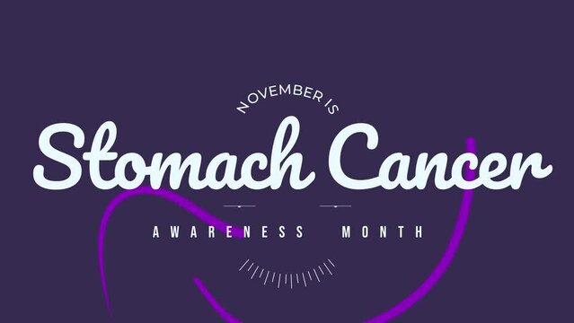 November is Stomach Cancer Awareness Month animated video and Stomach background for Stomach Cancer Awareness Month.