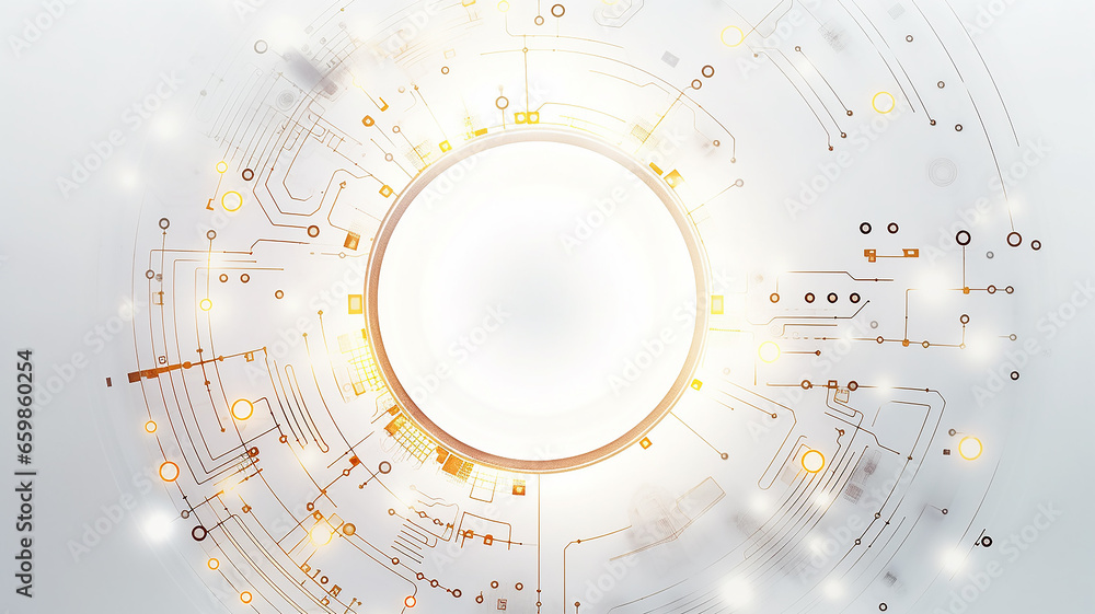 Aufkleber white computer chip light fluorescent button isolated on the background computer graphics website design