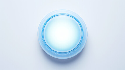 blue light luminescent button isolated on the background of computer graphics website design