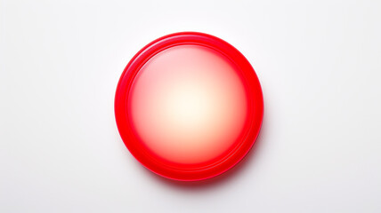 red light fluorescent button isolated on the background of computer graphics website design