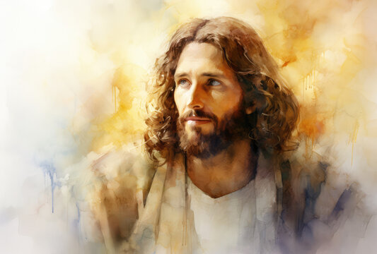 painting of portrait of Jesus Christ, savior of mankind