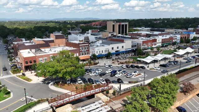 aerial orbit hickory nc, north carolina