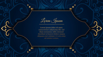 luxury background with golden mandala ornament