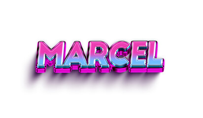 Marcel Colorful 3d Abstract Text name