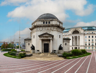 Centenary Square in Birmingham, UK