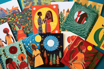 Christmas cards with diverse global designs