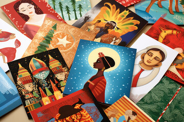 Christmas cards with diverse international designs