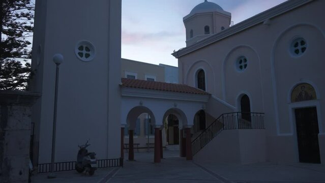 Church of Agia Paraskevi at dusk, Kos Town, Kos, Dodecanese, Greek Islands