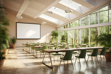 concept for a conference presentation hall modern office interior - obrazy, fototapety, plakaty