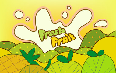 Vector about Healthy food background with flat design