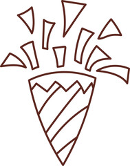 Christmas Set Cartoon Cute Little Santa Gift Holiday Decoration Illustration