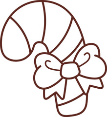 Christmas Set Cartoon Cute Little Santa Gift Holiday Decoration Illustration