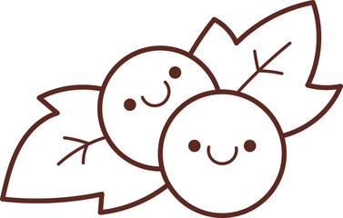 Christmas Set Cartoon Cute Little Santa Gift Holiday Decoration Illustration