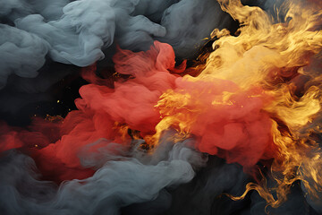 clouds and smoke texture of fire a lot of fire