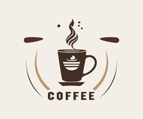 cup of coffee with beans