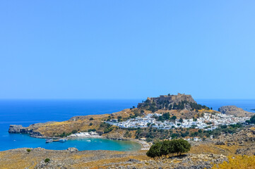 Fototapeta na wymiar Rhodes is a Greek island for summer holidays