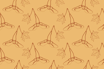 Floral pattern seamless vector background. Foliage and flower wallpaper design of nature.