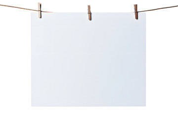 Fotos/Zettel an einer W&auml;scheleine