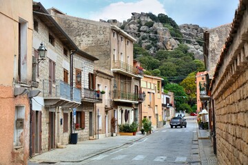 Aggius town in Sardinia, Italy