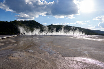 Boiling water in National Yellowstone National Park
