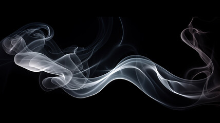 clouds of white smoke on a black background texture