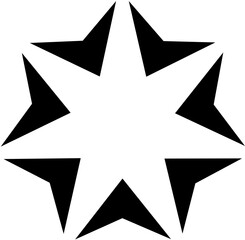 Star vector icons. Set of star symbols isolated. Vector file