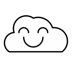 smile cloud character 
