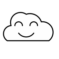 smile cloud character 
