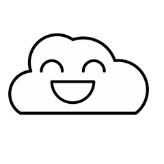 smile cloud character 
